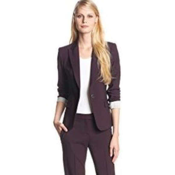Theory Pants - Theory Louise Urban cropped slacks Dark Merlot